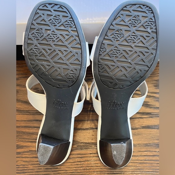 Anne Klein Alfani white heeled flex sandals WITH BOX Size 7M - Picture 6 of 11